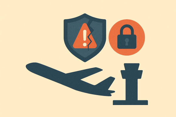 Imagen representativa de una brecha de seguridad en un aeropuerto